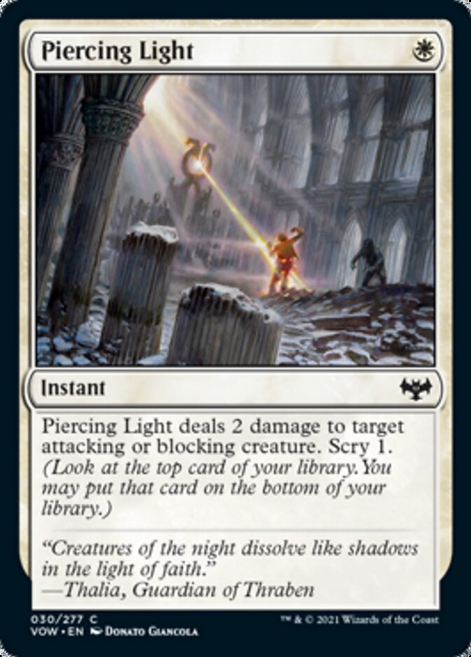 Piercing Light [Innistrad: Crimson Vow] | Game Haven TX