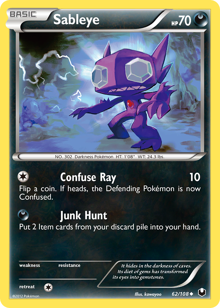 Sableye (62/108) [Black & White: Dark Explorers] | Game Haven TX