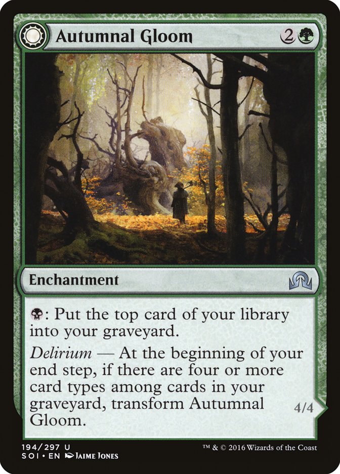 Autumnal Gloom // Ancient of the Equinox [Shadows over Innistrad] | Game Haven TX