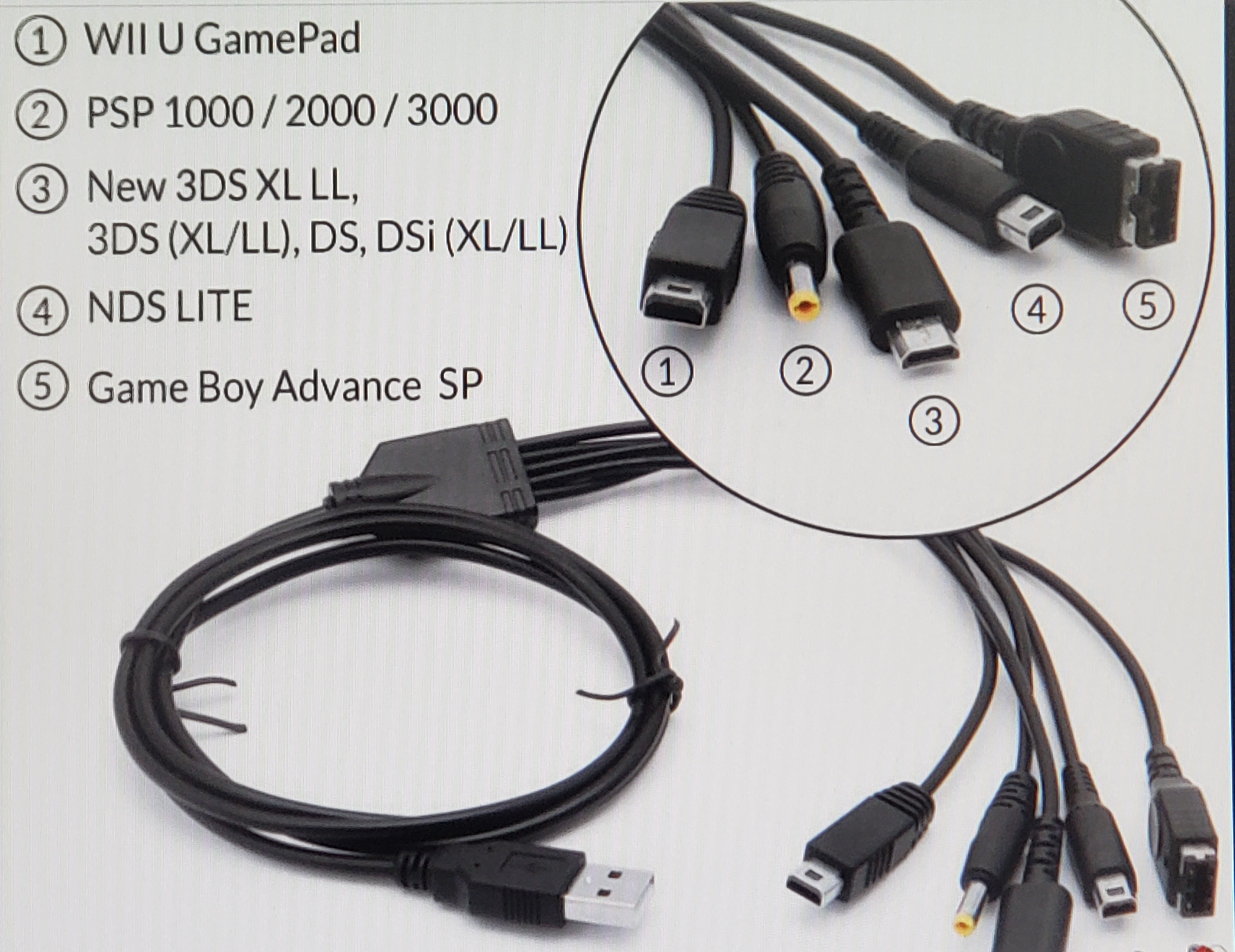 Multi AC Charger GBA SP DS Lite 3DS PSP Wii U | Game Haven TX