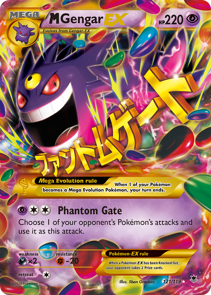 M Gengar EX (121/119) [XY: Phantom Forces] | Game Haven TX