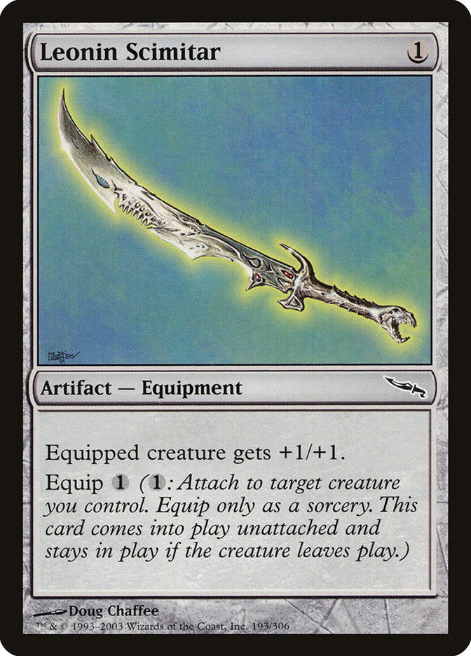 Leonin Scimitar [Mirrodin] | Game Haven TX
