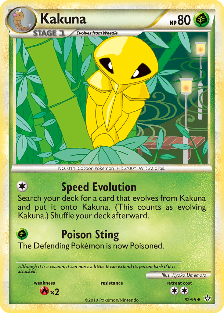 Kakuna (32/95) [HeartGold & SoulSilver: Unleashed] | Game Haven TX