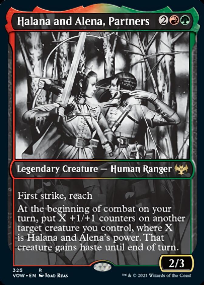 Halana and Alena, Partners (Showcase Eternal Night) [Innistrad: Crimson Vow] | Game Haven TX