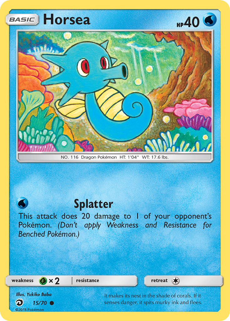 Horsea (15/70) [Sun & Moon: Dragon Majesty] | Game Haven TX