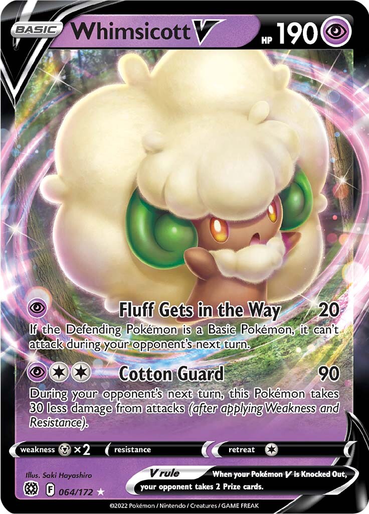 Whimsicott V (064/172) [Sword & Shield: Brilliant Stars] | Game Haven TX