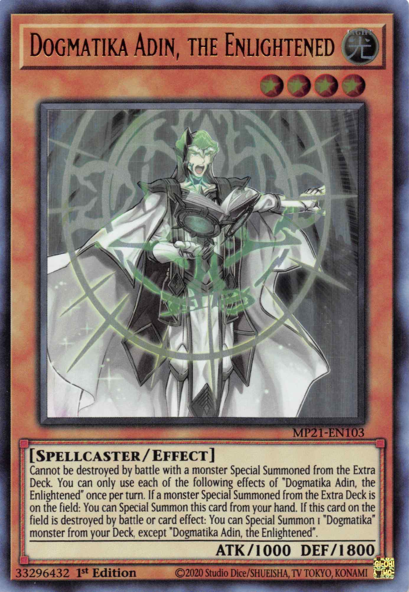 Dogmatika Adin, the Enlightened [MP21-EN103] Ultra Rare | Game Haven TX