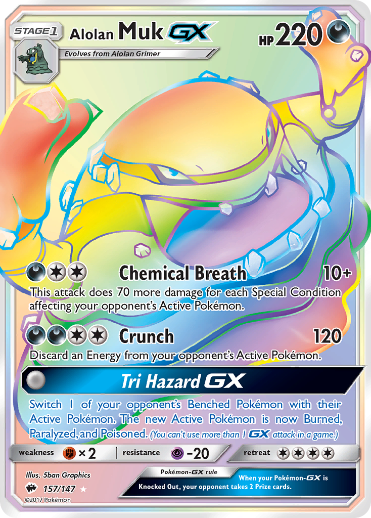 Alolan Muk GX (157/147) [Sun & Moon: Burning Shadows] | Game Haven TX