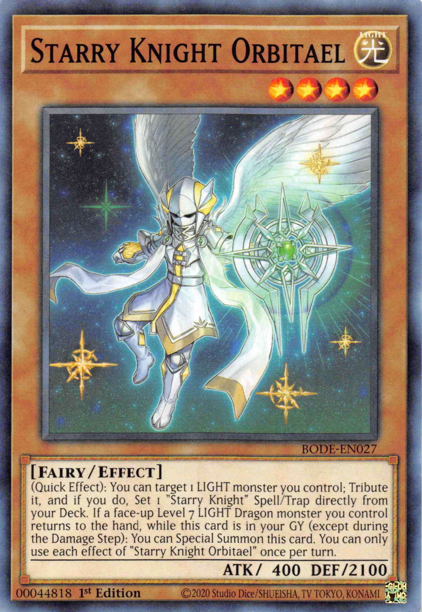 Starry Knight Orbitael [BODE-EN027] Common | Game Haven TX