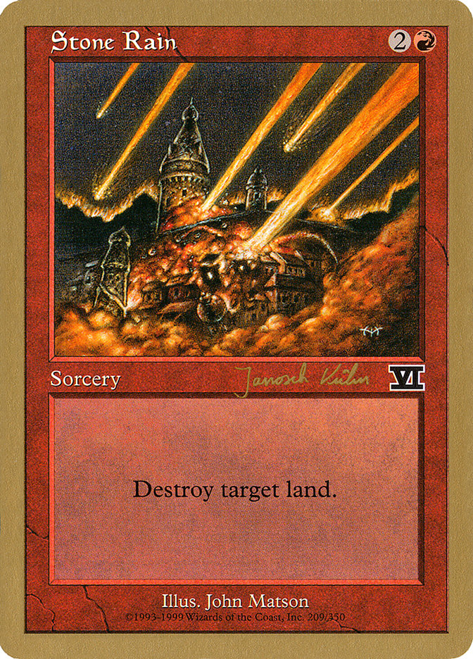 Stone Rain (Janosch Kuhn) [World Championship Decks 2000] | Game Haven TX