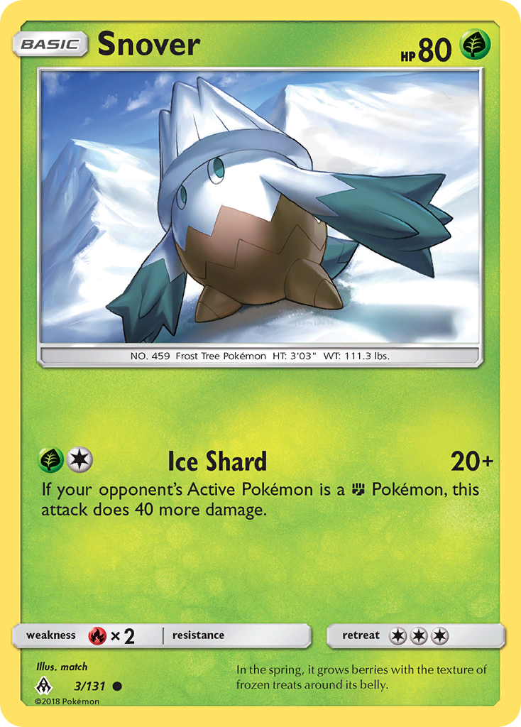 Snover (3/131) [Sun & Moon: Forbidden Light] | Game Haven TX