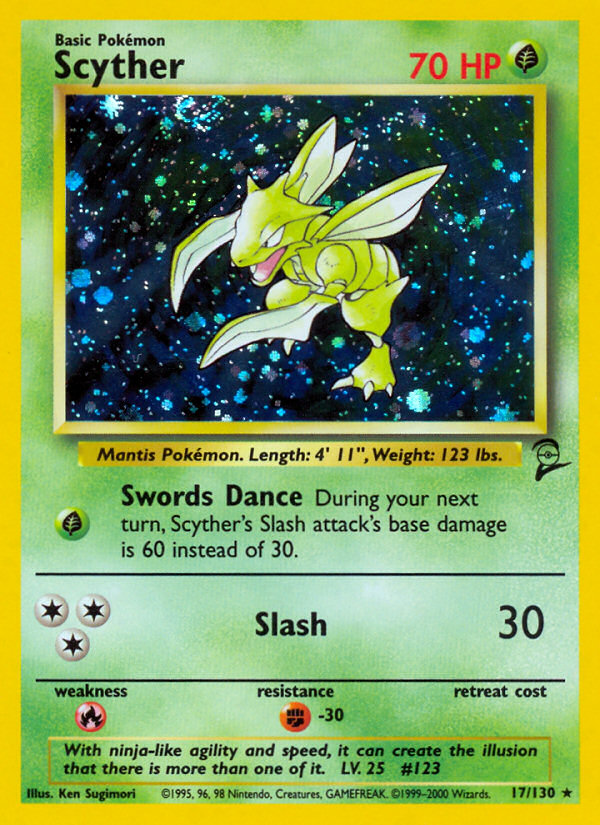 Scyther (17/130) [Base Set 2] | Game Haven TX