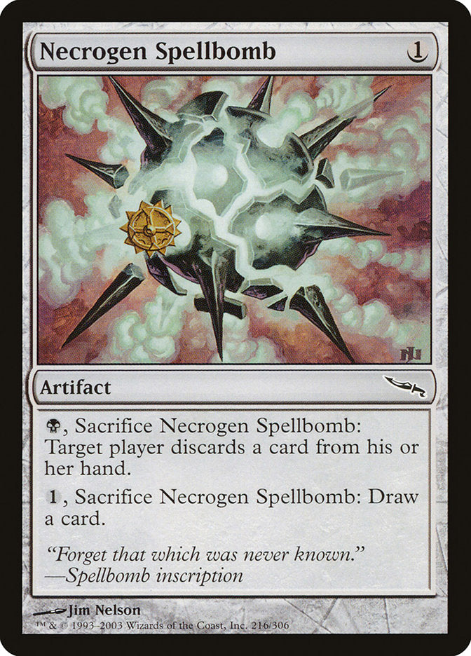 Necrogen Spellbomb [Mirrodin] | Game Haven TX