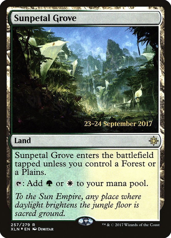 Sunpetal Grove [Ixalan Promos] | Game Haven TX