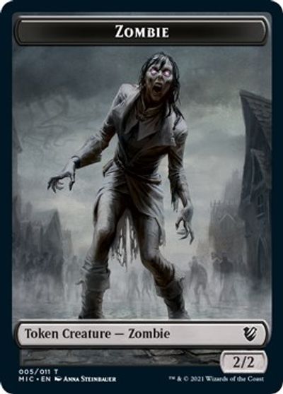 Zombie (005 MIC) // Zombie (005 MID) [Innistrad: Midnight Hunt Commander] | Game Haven TX