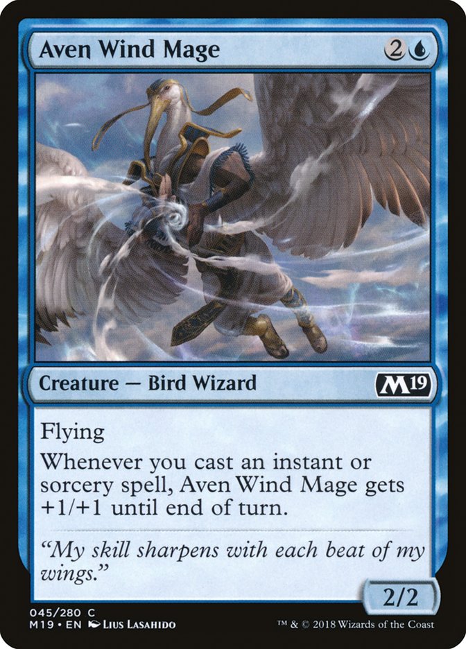 Aven Wind Mage [Core Set 2019] | Game Haven TX