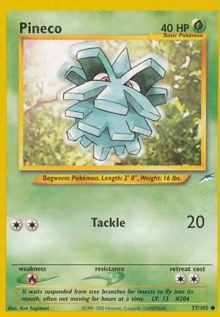 Pineco (77/105) [Neo Destiny Unlimited] | Game Haven TX