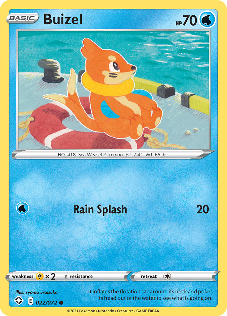 Buizel (022/072) [Sword & Shield: Shining Fates] | Game Haven TX