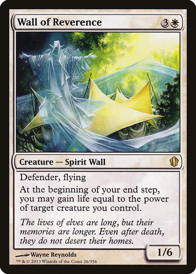 Wall of Reverence [Commander 2013] | Game Haven TX