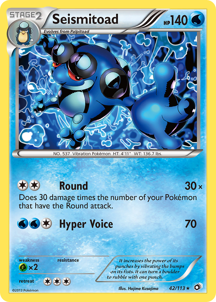 Seismitoad (42/113) [Black & White: Legendary Treasures] | Game Haven TX