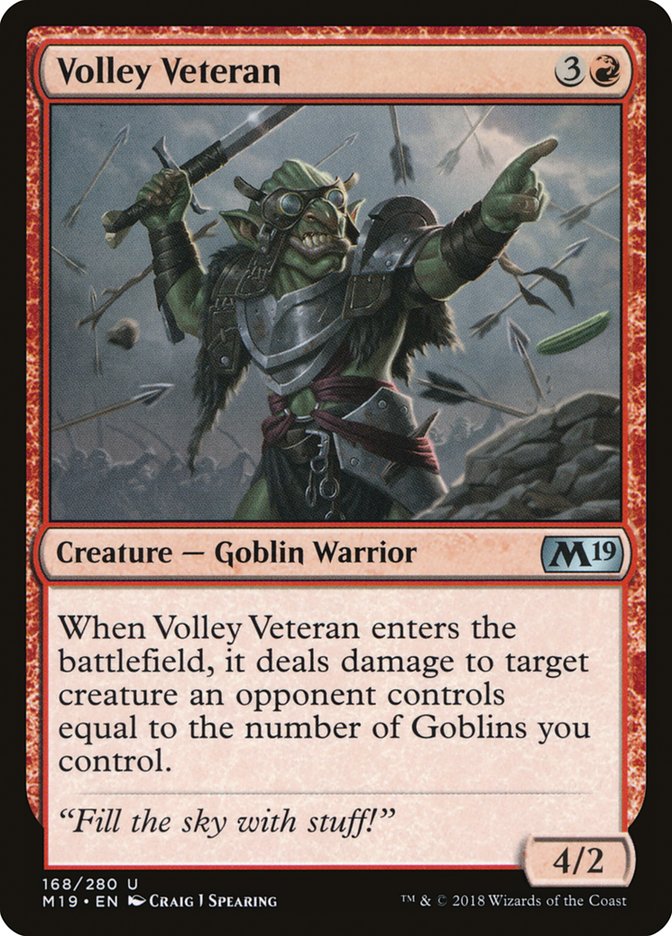 Volley Veteran [Core Set 2019] | Game Haven TX