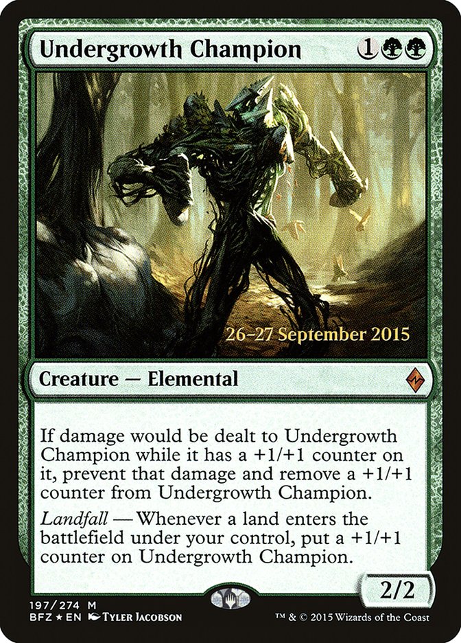 Undergrowth Champion [Battle for Zendikar Promos] | Game Haven TX