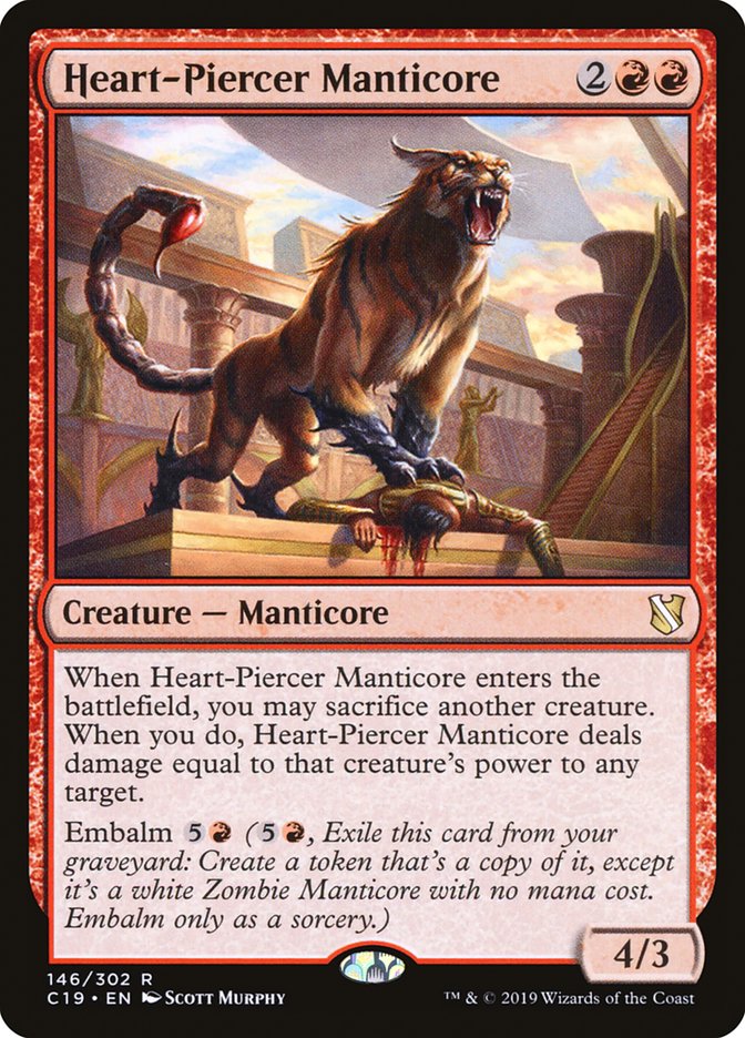 Heart-Piercer Manticore [Commander 2019] | Game Haven TX
