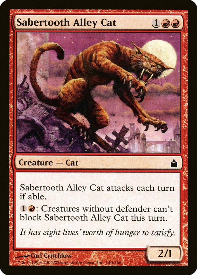 Sabertooth Alley Cat [Ravnica: City of Guilds] | Game Haven TX