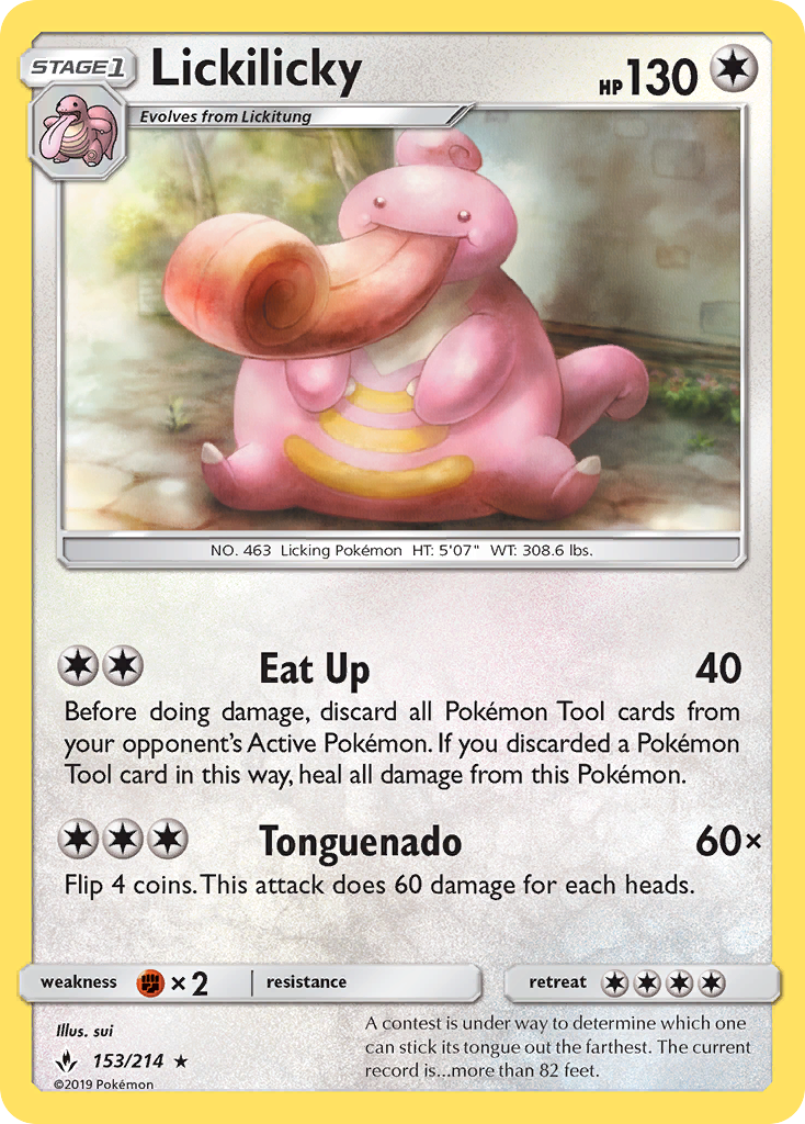 Lickilicky (153/214) [Sun & Moon: Unbroken Bonds] | Game Haven TX