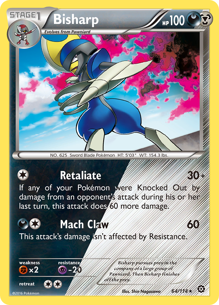 Bisharp (64/114) [XY: Steam Siege] | Game Haven TX