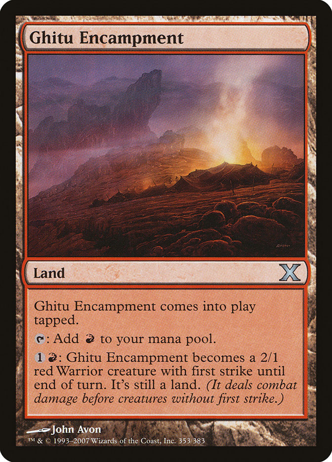 Ghitu Encampment [Tenth Edition] | Game Haven TX