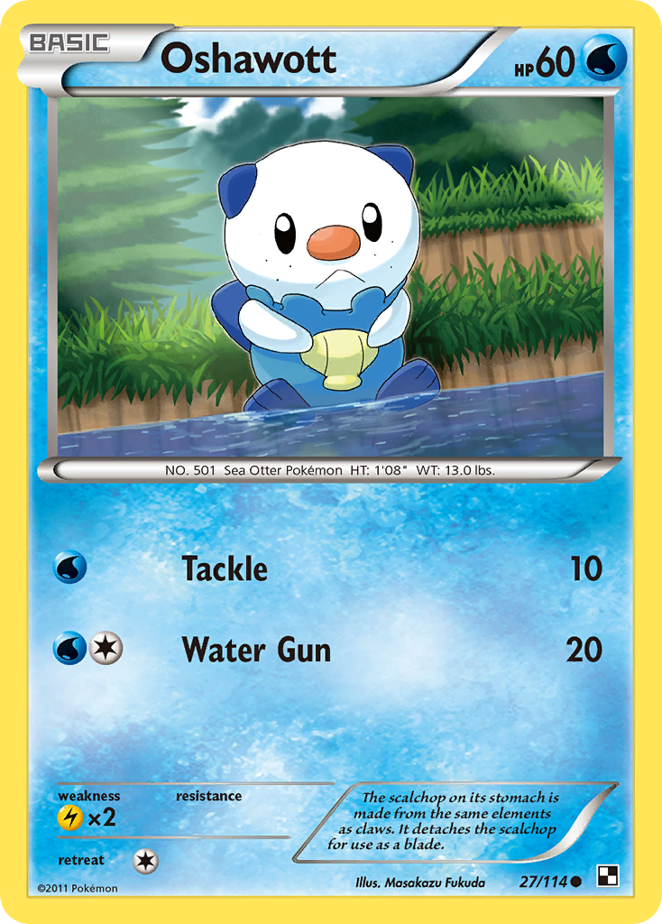 Oshawott (27/114) [Black & White: Base Set] | Game Haven TX
