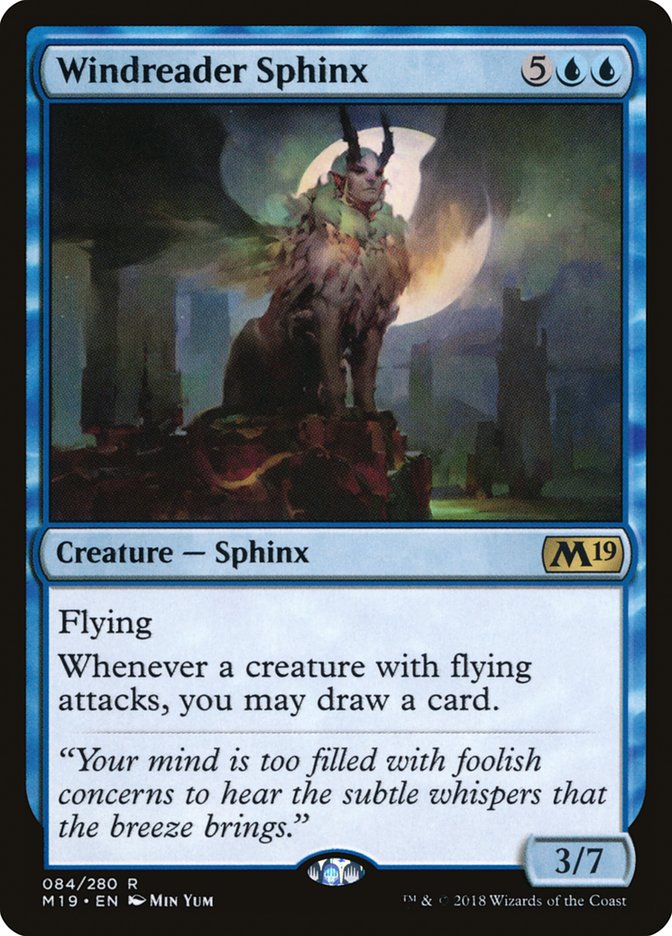 Windreader Sphinx [Core Set 2019] | Game Haven TX