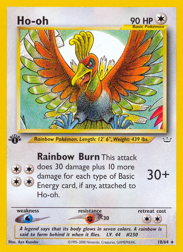 Ho-oh (18/64) [Neo Revelation 1st Edition] | Game Haven TX