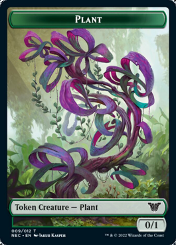 Plant // Treasure Double-sided Token [Kamigawa: Neon Dynasty Commander Tokens] | Game Haven TX