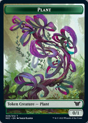 Plant // Treasure Double-sided Token [Kamigawa: Neon Dynasty Commander Tokens] | Game Haven TX