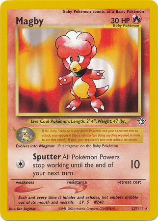 Magby (23/111) [Neo Genesis Unlimited] | Game Haven TX