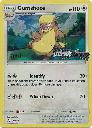 Gumshoos (SM97) (Staff Prerelease Promo) [Sun & Moon: Black Star Promos] | Game Haven TX