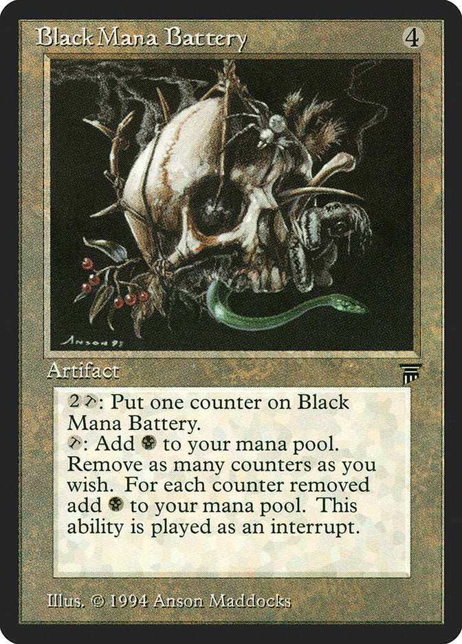 Black Mana Battery [Legends] | Game Haven TX