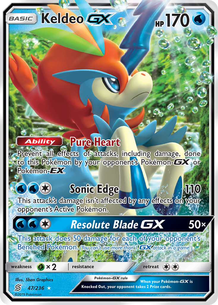 Keldeo GX (47/236) [Sun & Moon: Unified Minds] | Game Haven TX