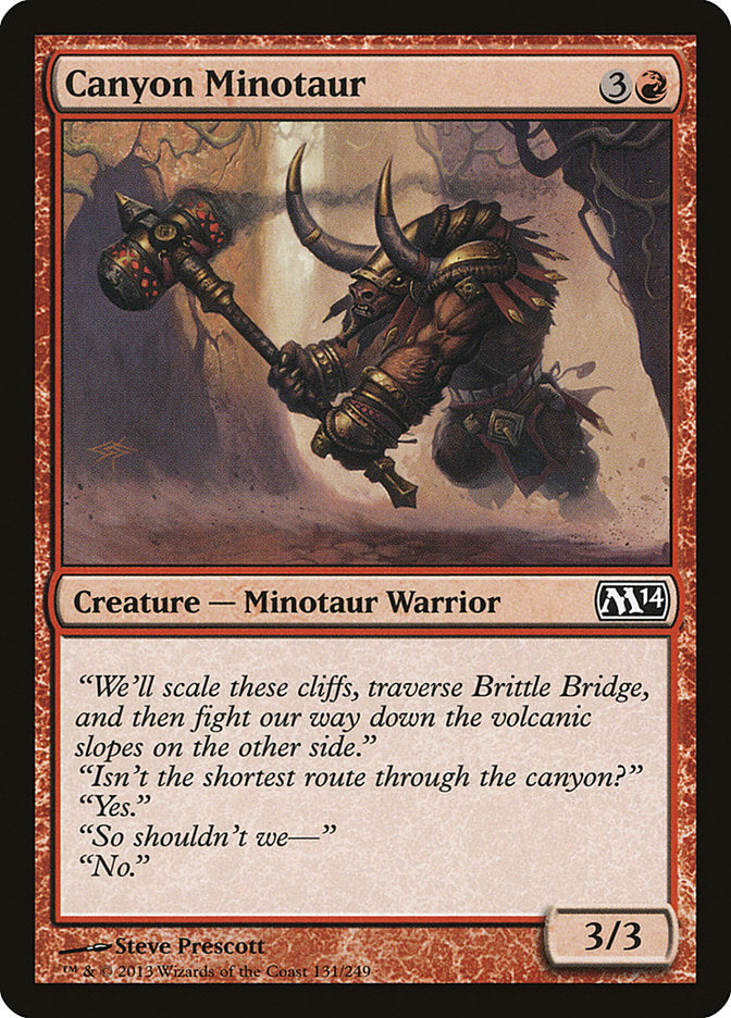 Canyon Minotaur [Magic 2014] | Game Haven TX