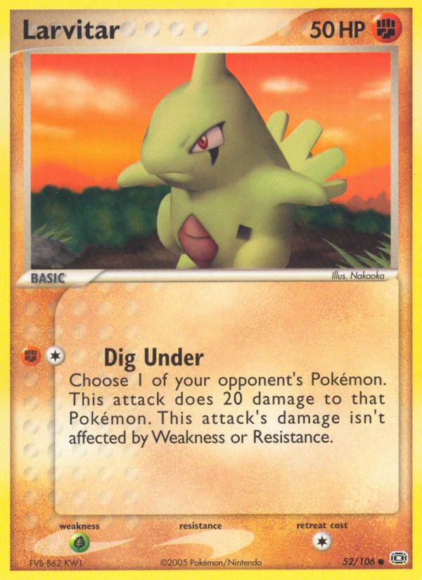 Larvitar (52/106) [EX: Emerald] | Game Haven TX
