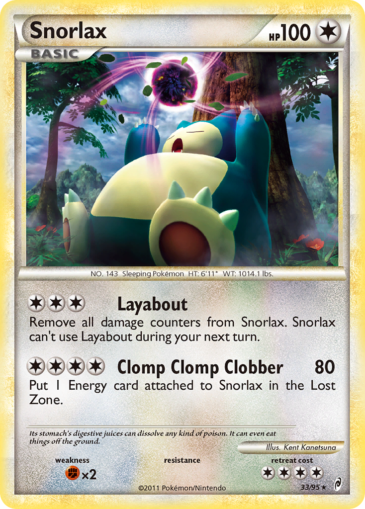 Snorlax (33/95) [HeartGold & SoulSilver: Call of Legends] | Game Haven TX