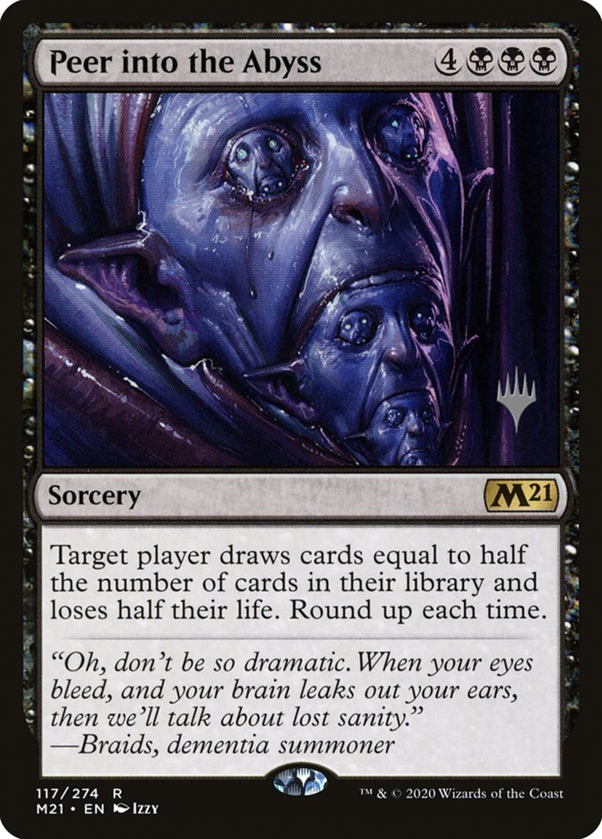 Peer into the Abyss (Promo Pack) [Core Set 2021 Promos] | Game Haven TX