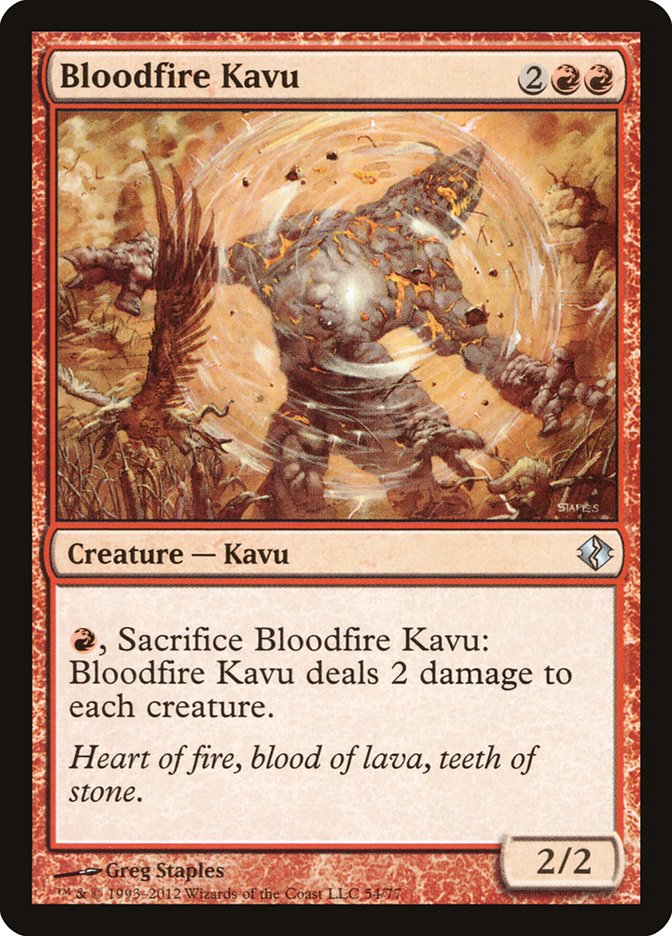 Bloodfire Kavu [Duel Decks: Venser vs. Koth] | Game Haven TX