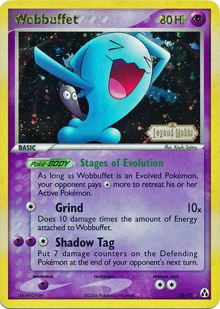 Wobbuffet (28/92) (Stamped) [EX: Legend Maker] | Game Haven TX