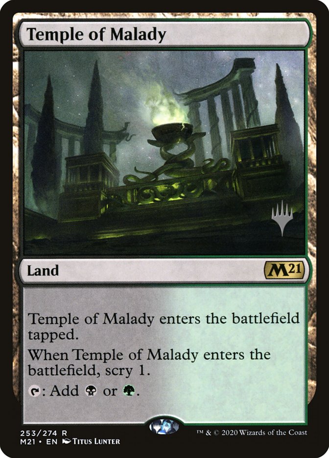 Temple of Malady (Promo Pack) [Core Set 2021 Promos] | Game Haven TX