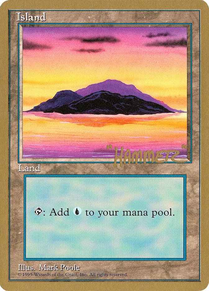 Island (shr368) (Shawn "Hammer" Regnier) [Pro Tour Collector Set] | Game Haven TX