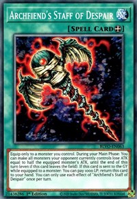 Archfiend's Staff of Despair [BLVO-EN063] Common | Game Haven TX