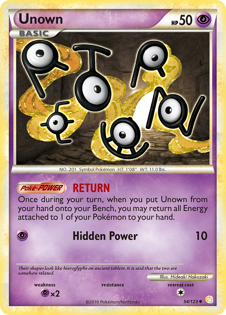 Unown (54/123) [HeartGold & SoulSilver: Base Set] | Game Haven TX